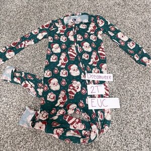 Dreamiere Christmas Santa Bamboo Convertible Footie